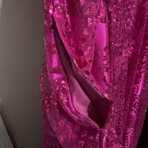 Blondie Nite Pink Sequin Gown - Picture 5 of 8
